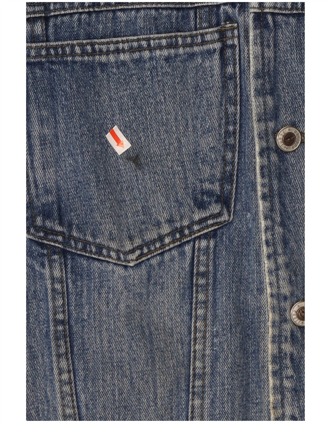 ARIZONA Mens Denim Jacket UK 40 Large Blue Polyamide