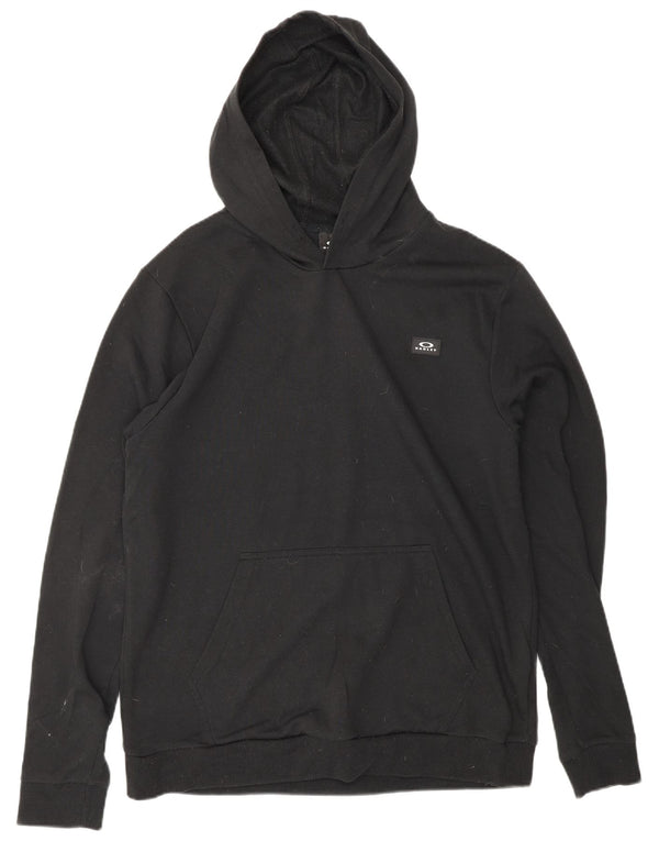 OAKLEY Mens Regular Fit Hoodie Jumper Medium Black Polyester