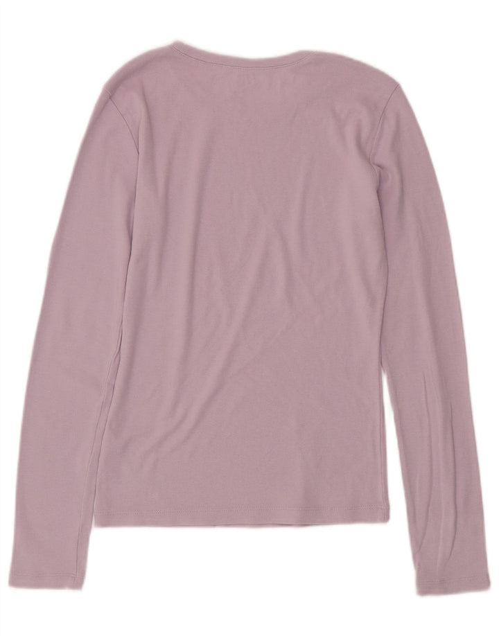 TOMMY HILFIGER Womens Top Long Sleeve UK 10 Small Purple Cotton Vintage Tommy Hilfiger and Second-Hand Tommy Hilfiger from Messina Hembry 