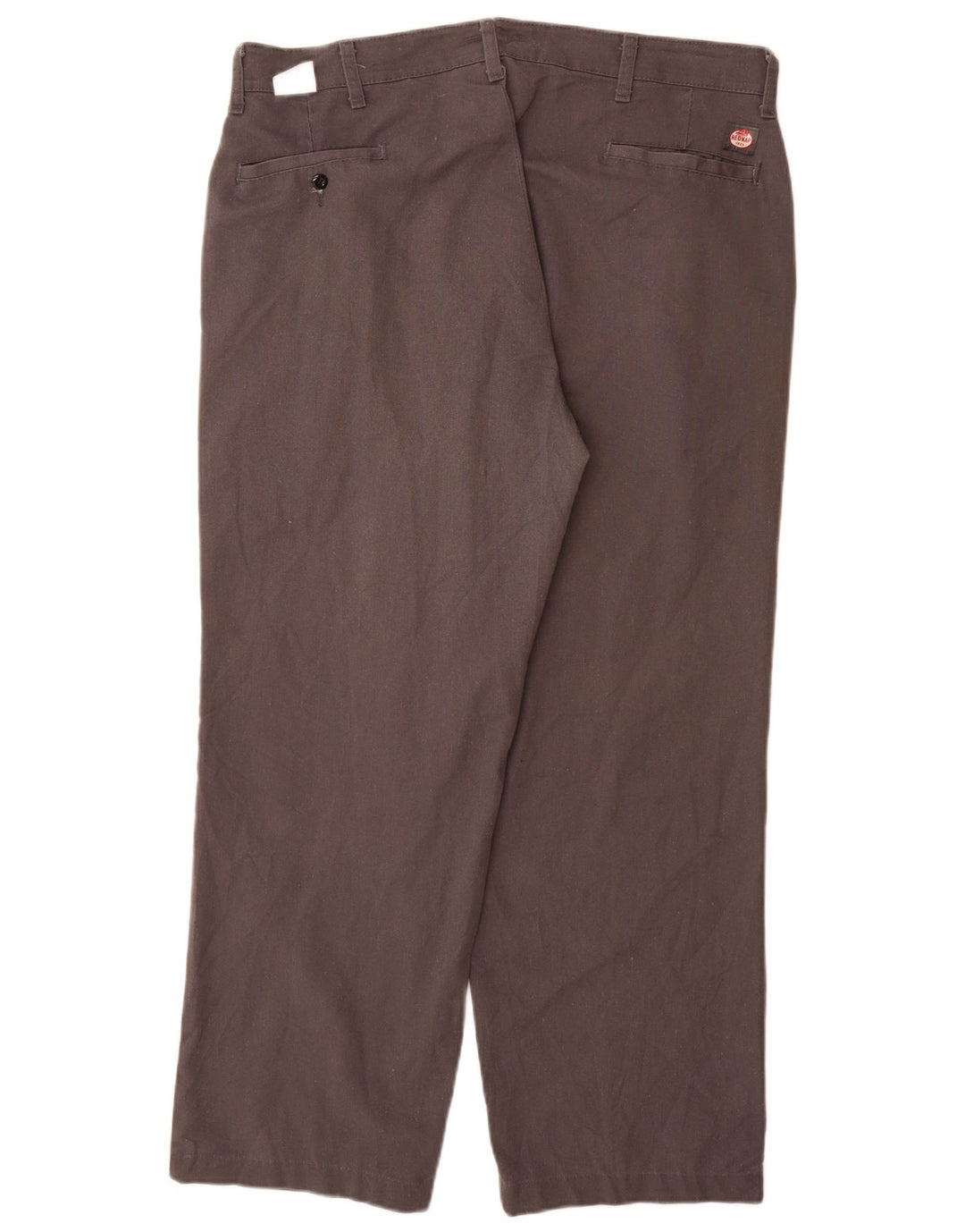 RED KAP Mens Straight Chino Trousers W38 L29 Grey Polyester