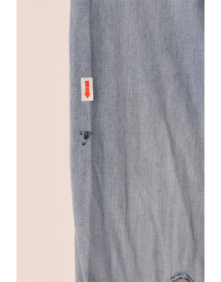 WRANGLER Mens Denim Shirt Large Blue Cotton