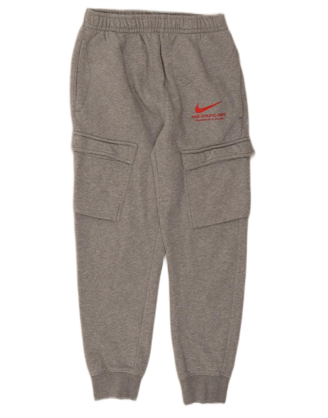 NIKE Mens Cargo Tracksuit Trousers Joggers Small Grey Cotton