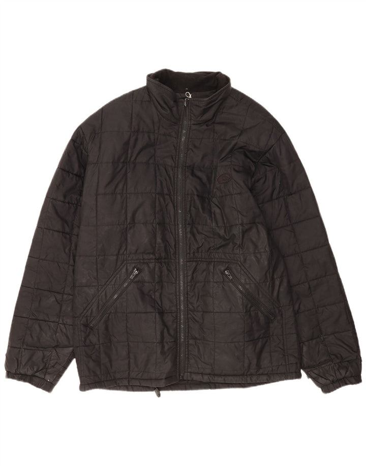 Quiksilver Mens Quilted Jacket UK 40 Large Black