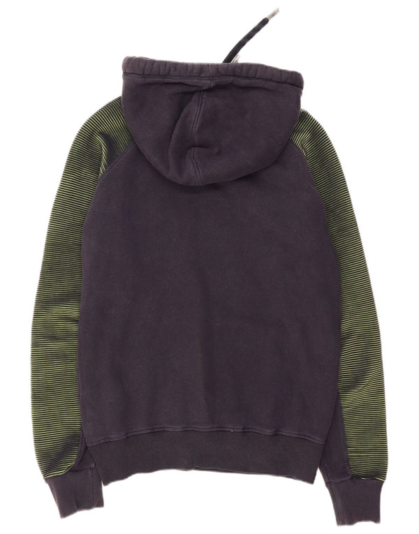 Superdry Mens Graphic Hoodie Jumper Large Navy Blue Cotton