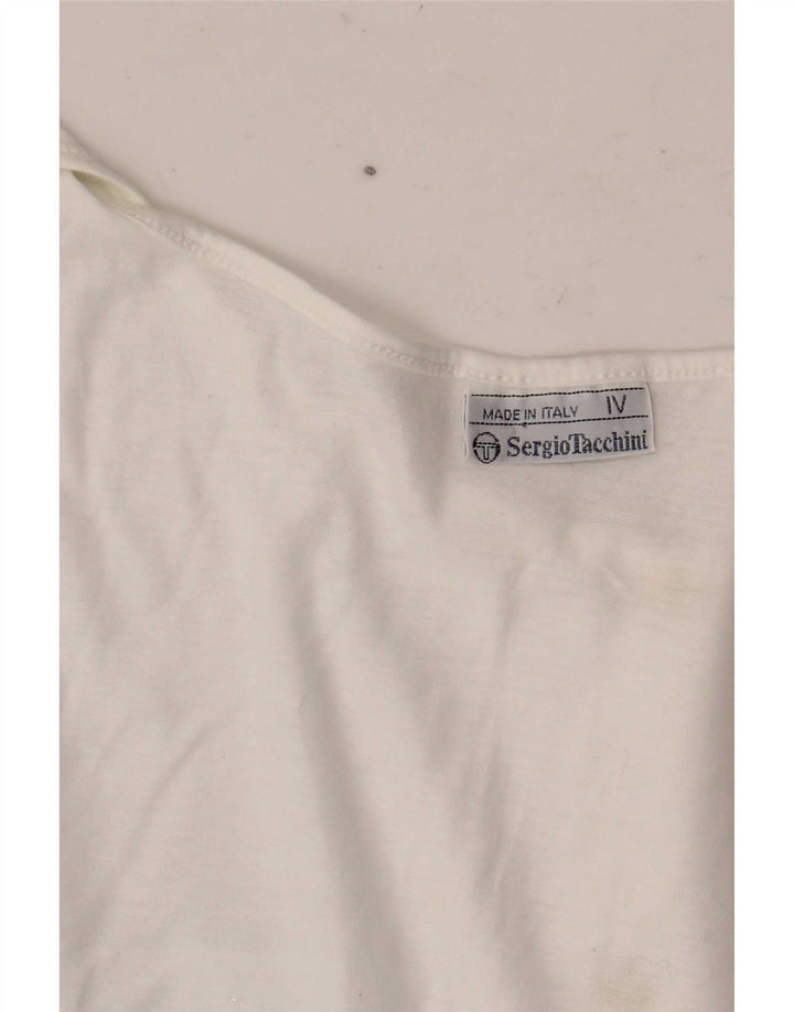 Sergio Tacchini Womens Sleeveless Blouse Top UK 14 Large White