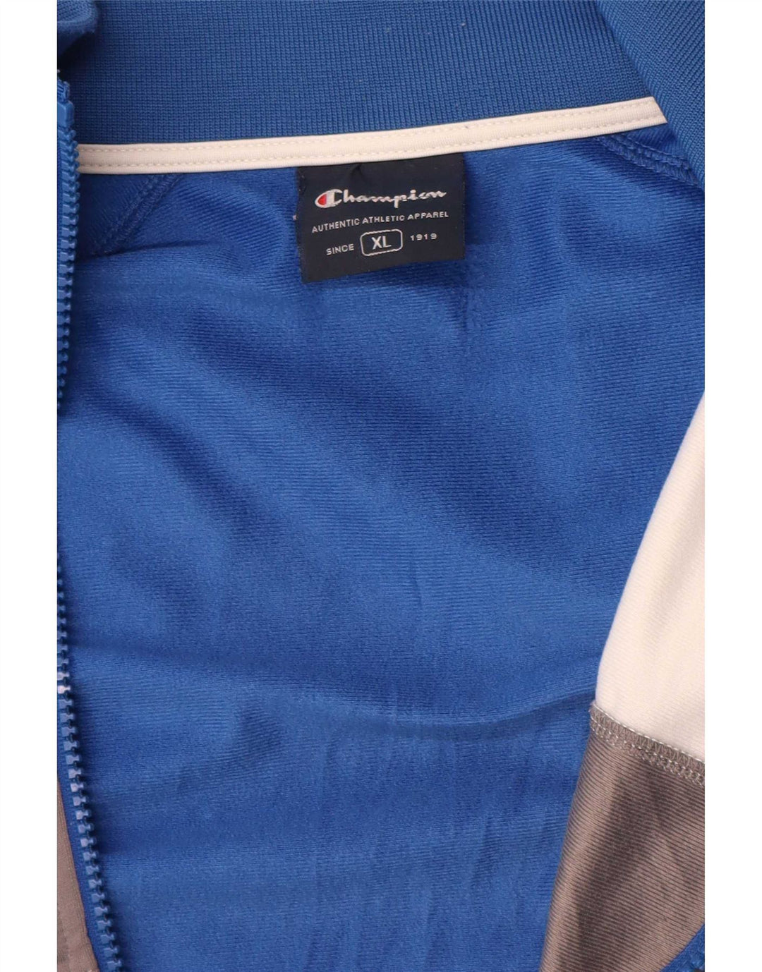 Champion Mens Tracksuit Top Jacket XL Blue Colourblock