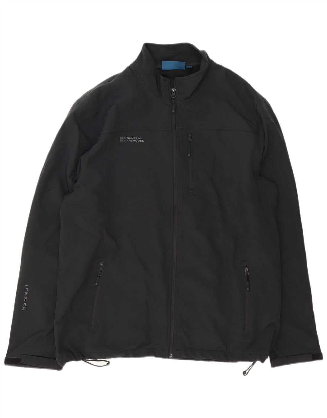 MOUNTAIN WAREHOUSE Mens Windbreaker Jacket UK 44 2XL Black Polyester
