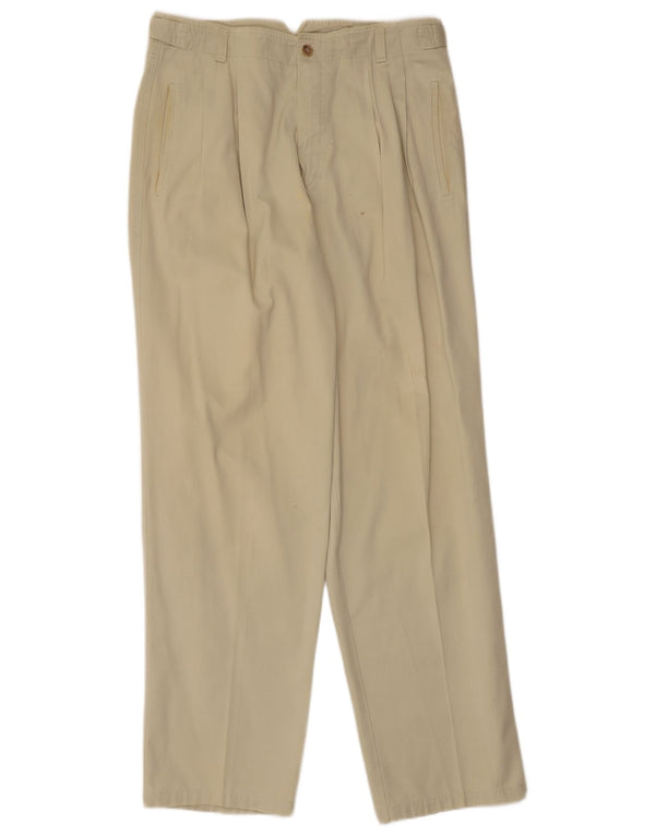 Henry Cottons Mens Pegged Chino Trousers IT 50 Large W34 L32 Beige