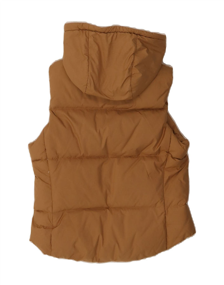 ESPRIT Womens Hooded Padded Gilet UK 10 Small Beige Polyester Vintage Esprit and Second-Hand Esprit from Messina Hembry 