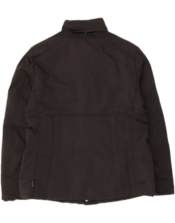 Geox Womens Respira Hooded Utility Jacket UK 14 Large  Black Polyester