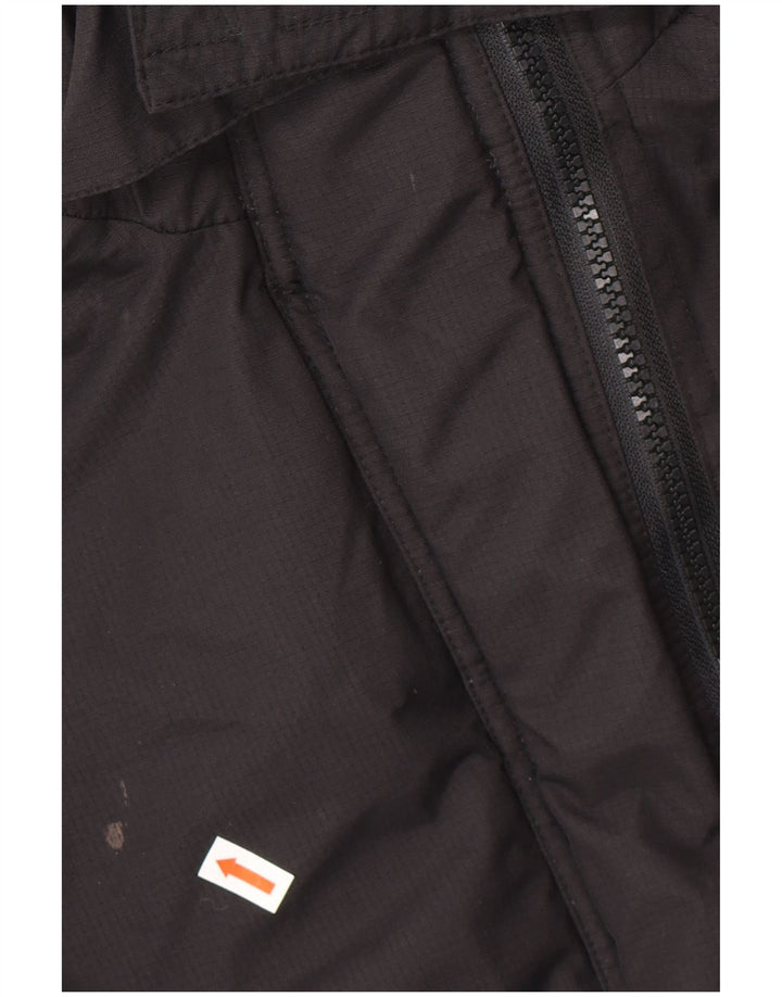 SUPERDRY Womens Loose Fit Hooded Windbreaker Jacket UK 10 Small Black