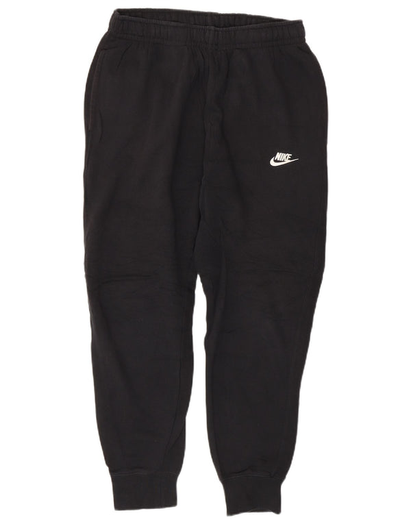 NIKE Mens Tracksuit Trousers Joggers Medium  Black Cotton