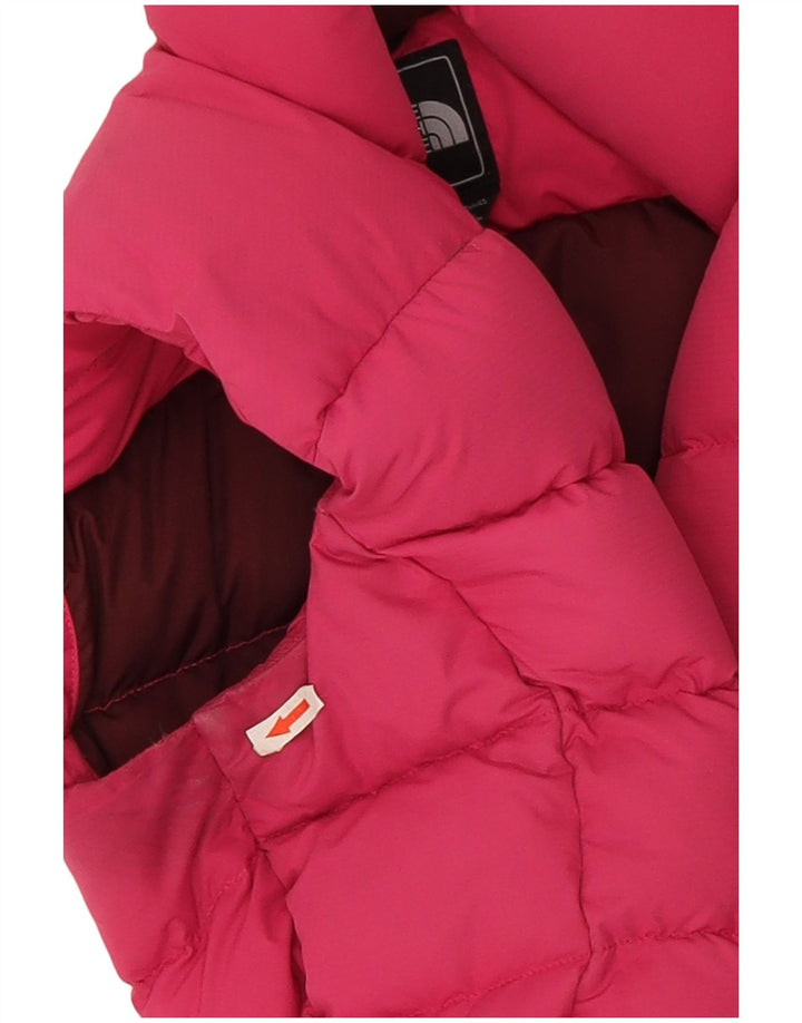 The North Face Womens Padded Gilet UK 10 Small Pink Polyester