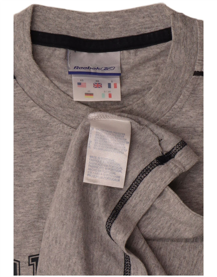 Reebok Mens Graphic Vest Top XS Grey Cotton