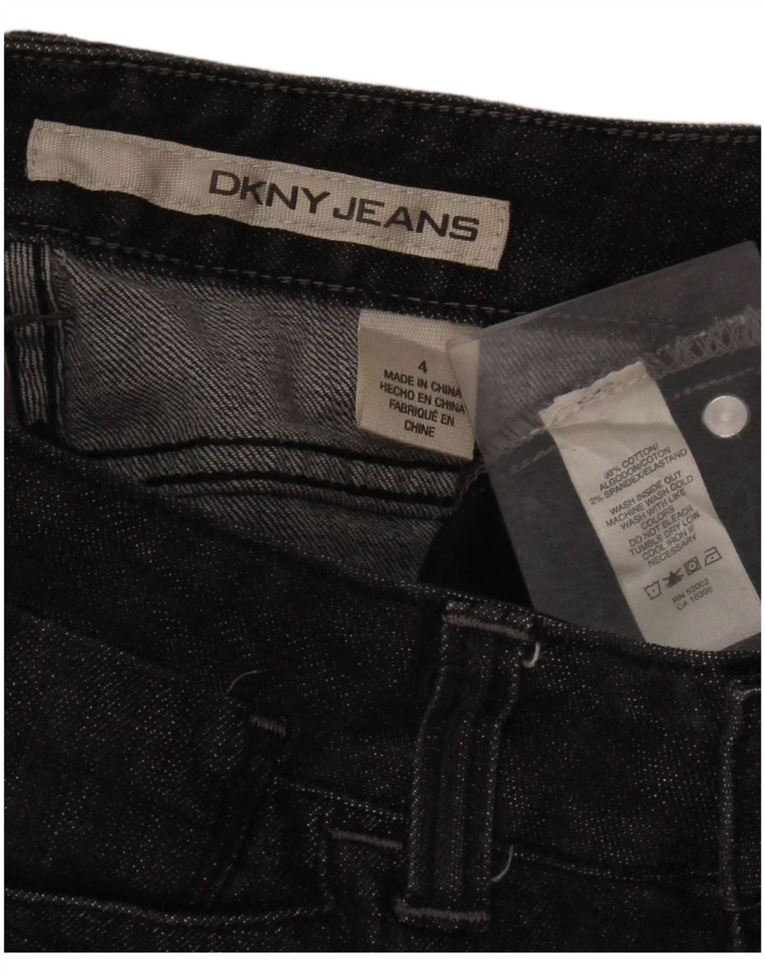 Dkny Womens Bootcut Jeans US 4 Small W28 L30 Grey Cotton