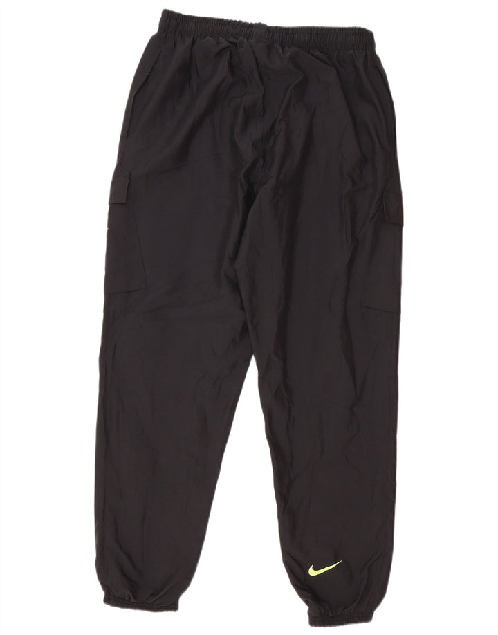 Nike Mens Graphic Tracksuit Trousers Joggers Large Black Polyester