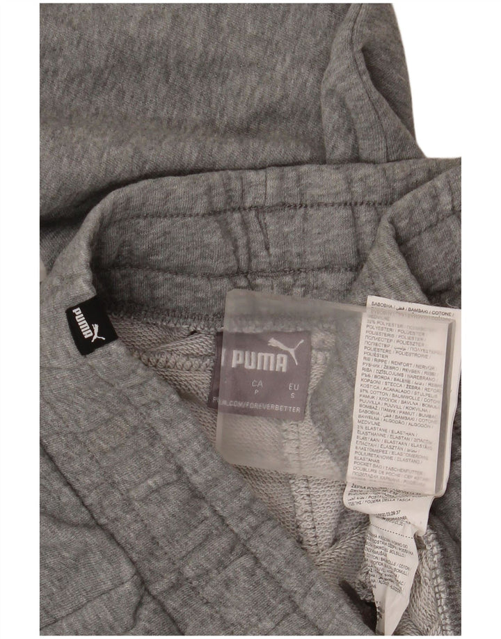 Puma Mens Tracksuit Trousers Joggers Small Grey Cotton