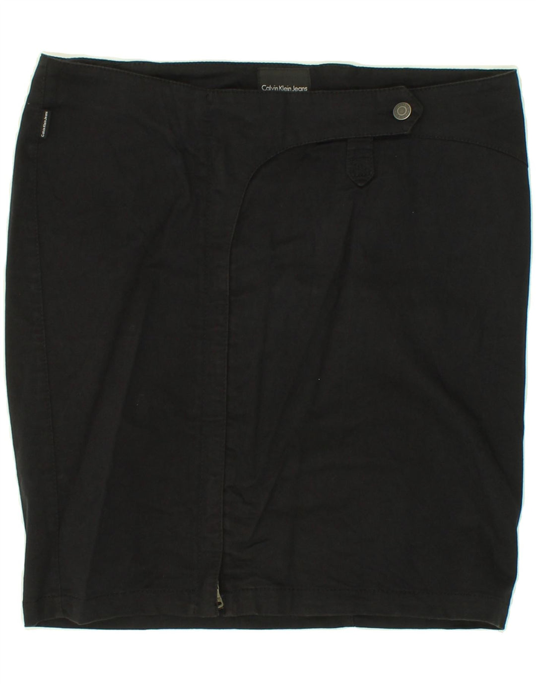 CALVIN KLEIN Womens Pencil Skirt W30 Medium Black Cotton Vintage Calvin Klein and Second-Hand Calvin Klein from Messina Hembry 