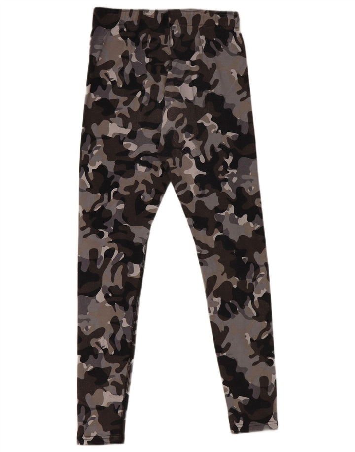 NIKE Womens Leggings UK 8 Small  Multicoloured Camouflage Cotton