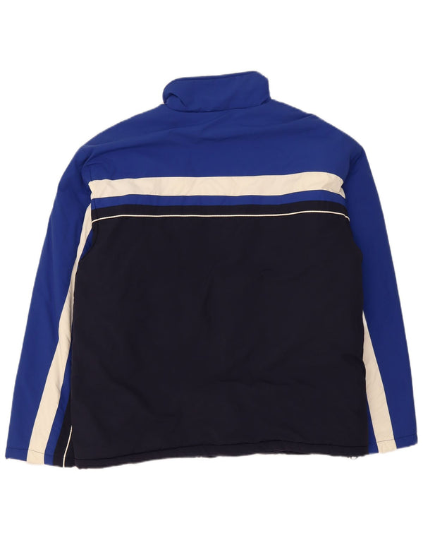 Fila Mens Windbreaker Jacket UK 40 Large Navy Blue Colourblock Polyamide
