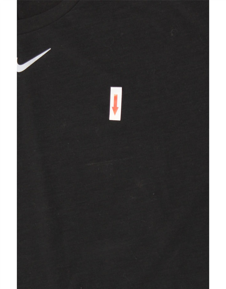 Nike Womens T-Shirt Top UK 12 Medium Black