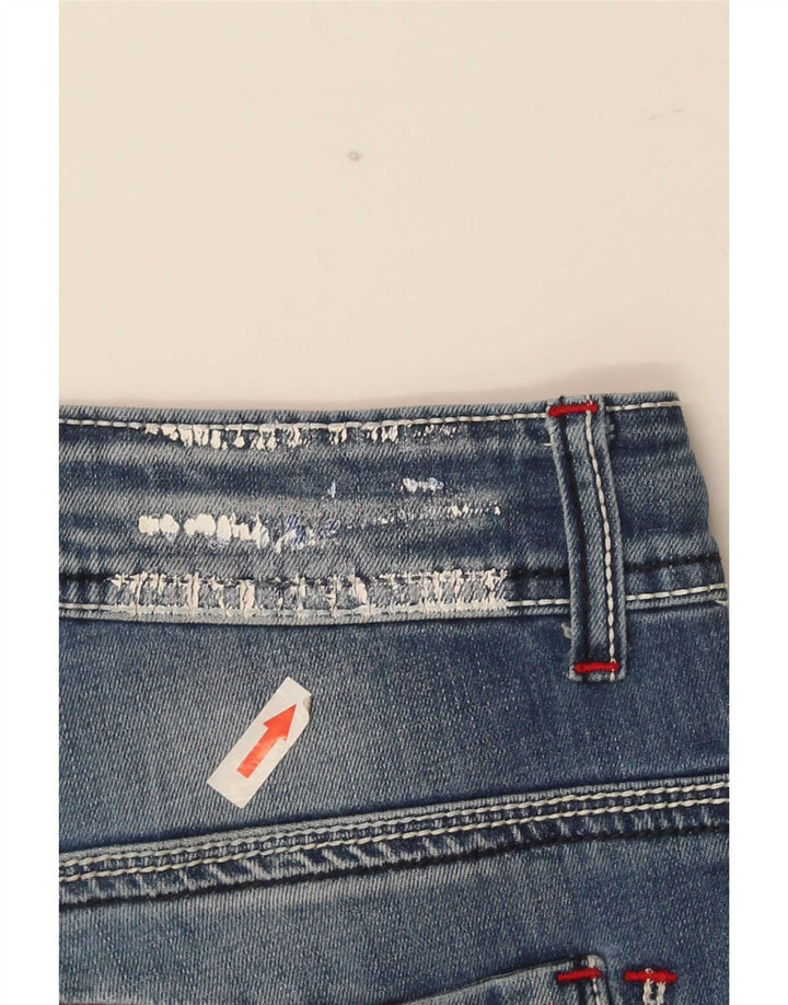 Vintage Womens Denim Shorts IT 44 Medium W32 Blue Cotton