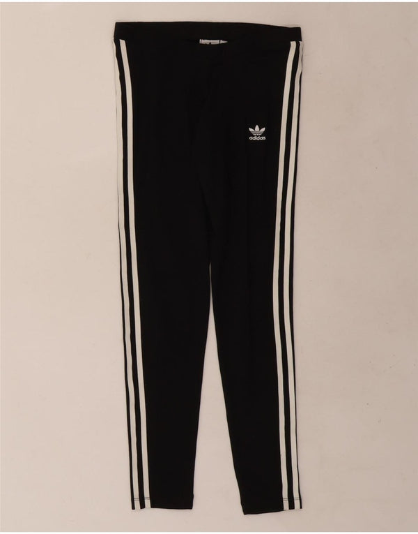 Adidas Womens Leggings UK 8 Small Black Cotton