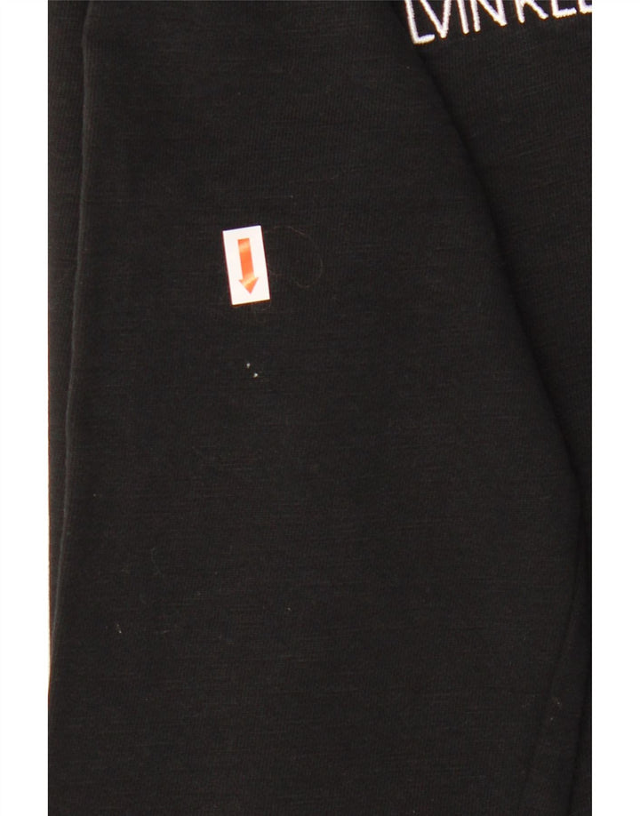 CALVIN KLEIN Boys Graphic Sweatshirt Jumper 15-16 Years Black Cotton