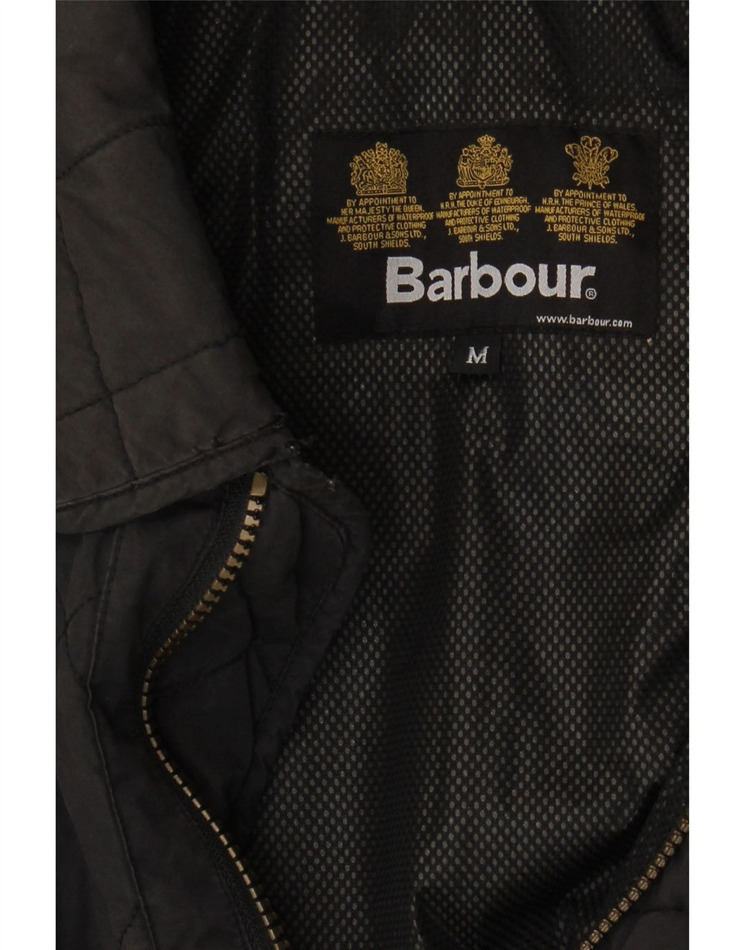 Barbour Mens Quilted Jacket UK 38 Medium Black