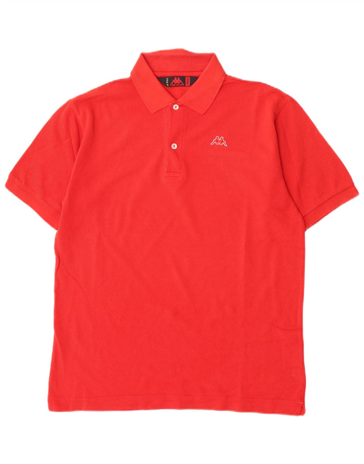 Kappa Mens Polo Shirt Medium Red Cotton
