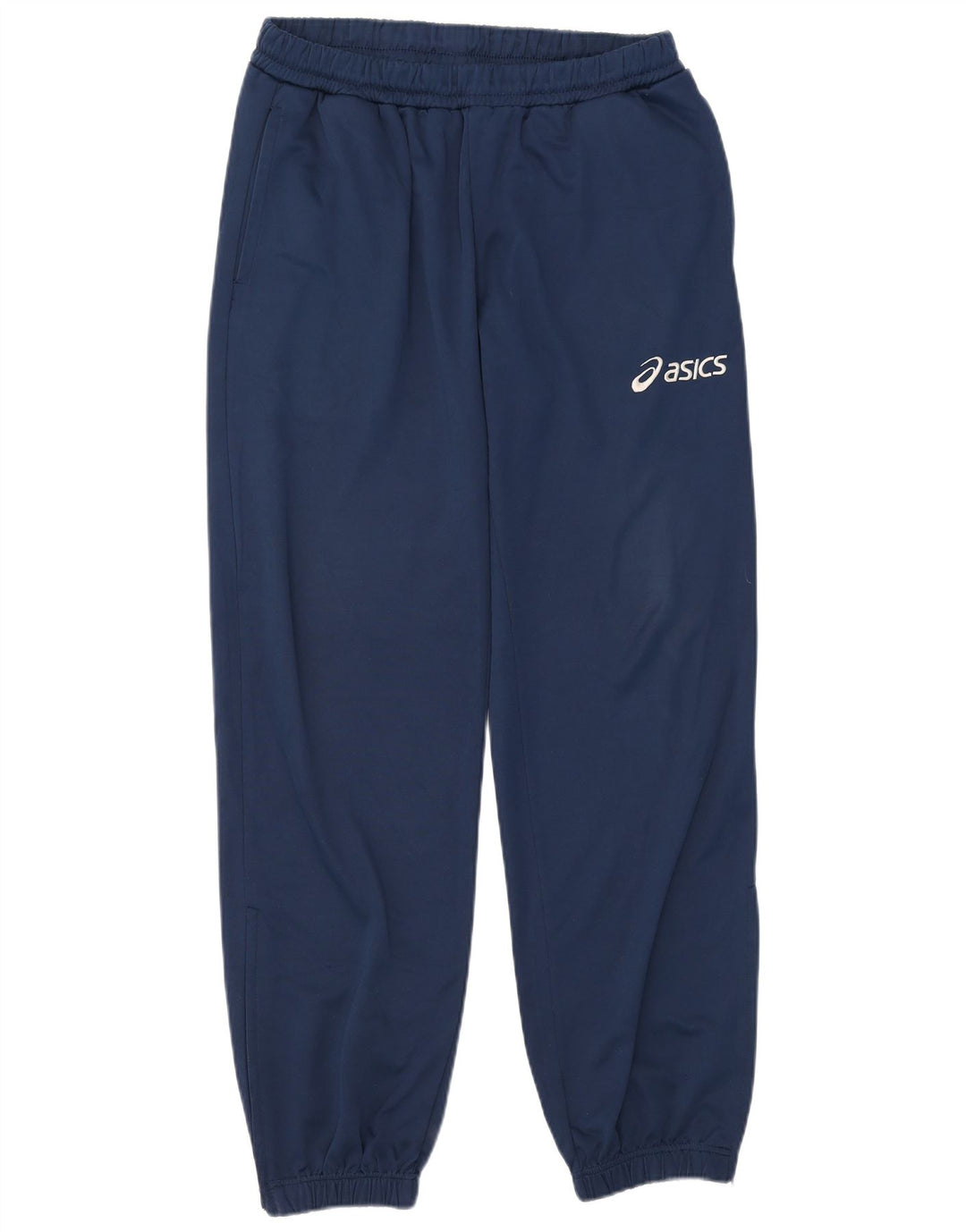 Asics Mens Tracksuit Trousers Joggers Large  Navy Blue Polyester