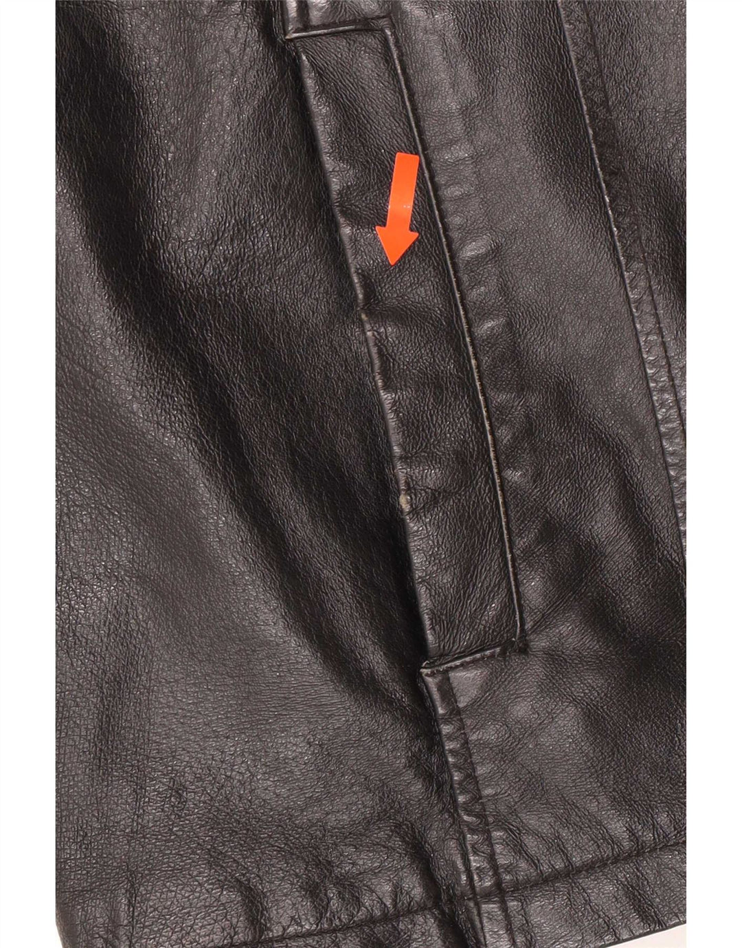 Henry Morell Mens Leather Jacket IT 50 Large Black