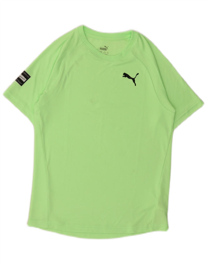 PUMA Boys 2 Piece Set 13-14 Years Green Colourblock Polyester