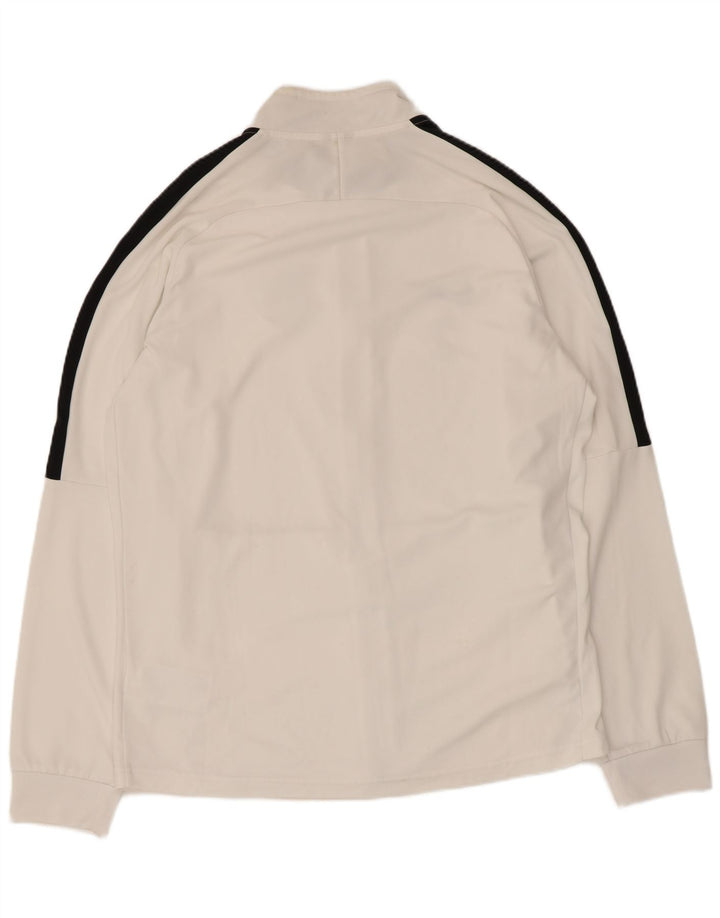 Nike Mens Dri Fit Graphic Tracksuit Top Jacket Large White Colourblock