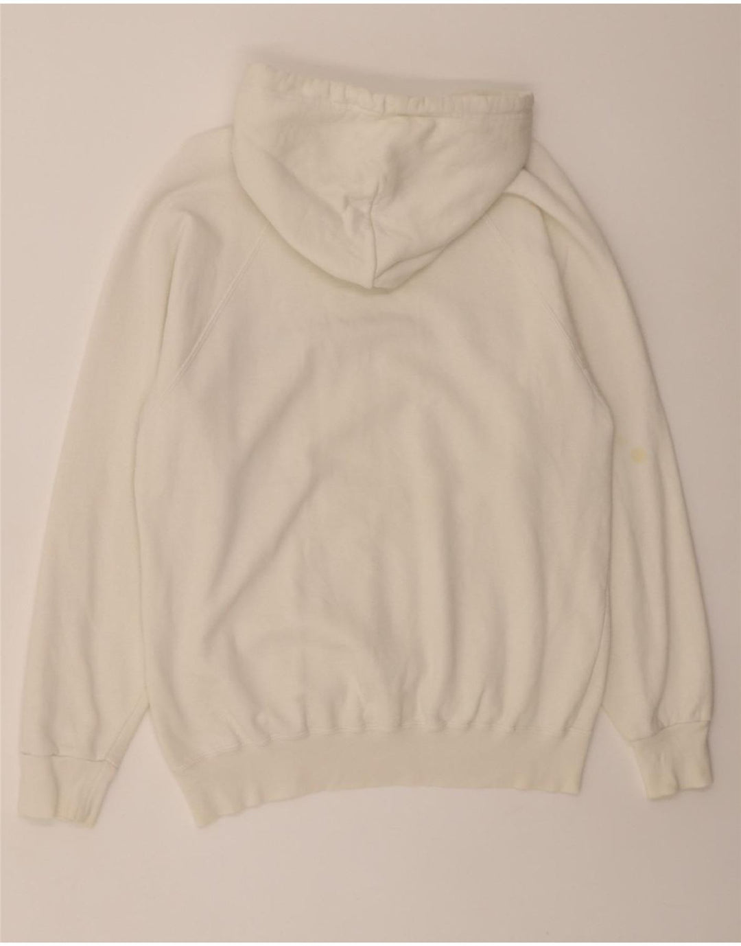 CHAMPION Mens Graphic Hoodie Jumper Medium White Cotton Vintage Champion and Second-Hand Champion from Messina Hembry 