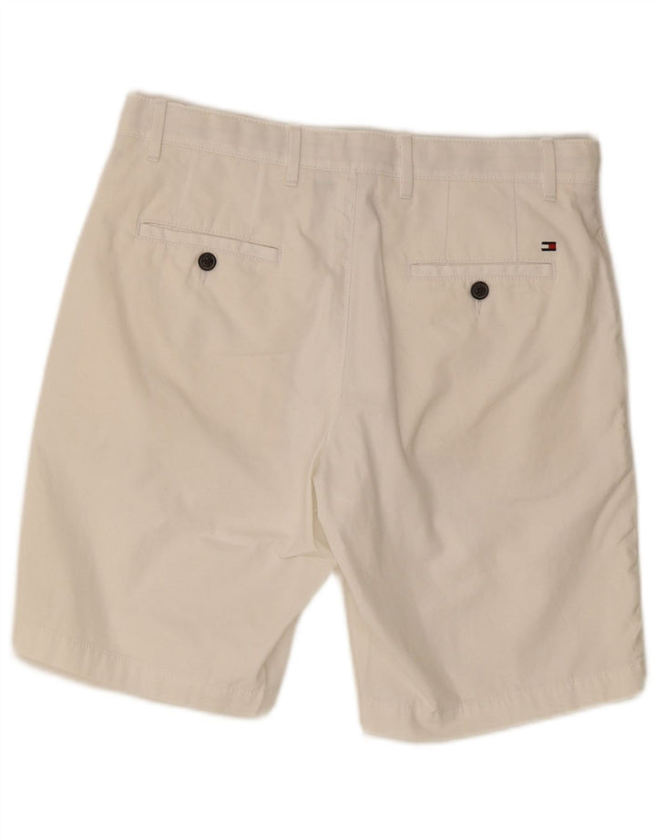 TOMMY HILFIGER Mens Chino Shorts W31 Medium White Cotton