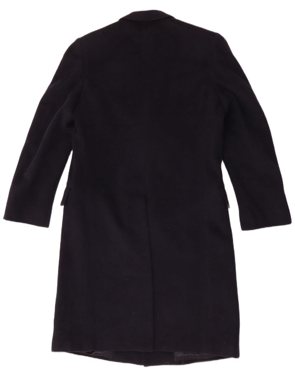 Facis Mens Long Double Breasted Coat IT 48 Medium Navy Blue