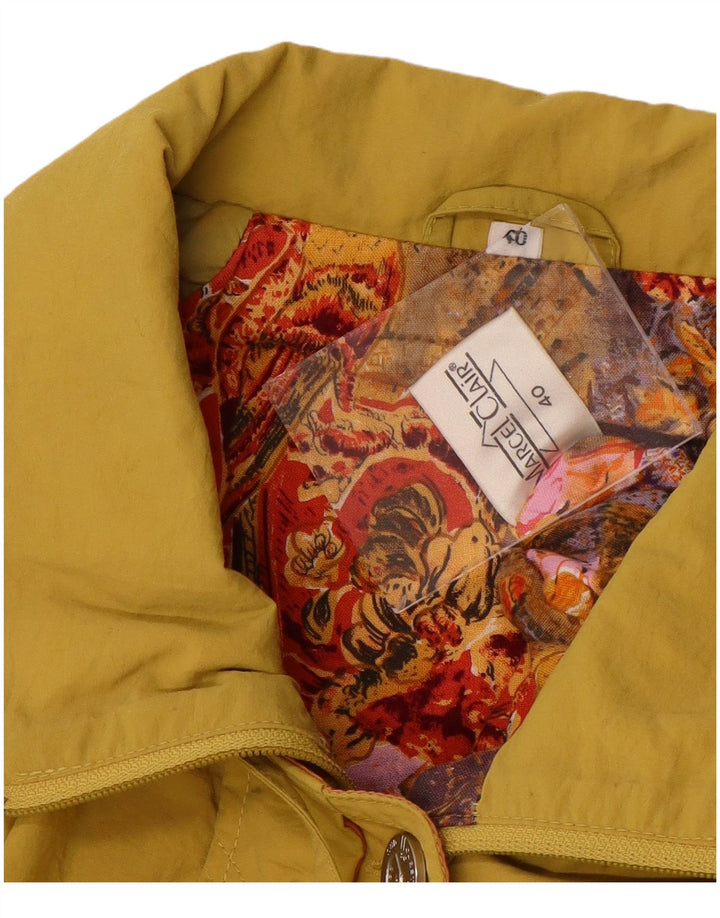 MARCEL CLAIR Womens Loose Fit Utility Jacket EU 40 Medium Yellow Polyamide
