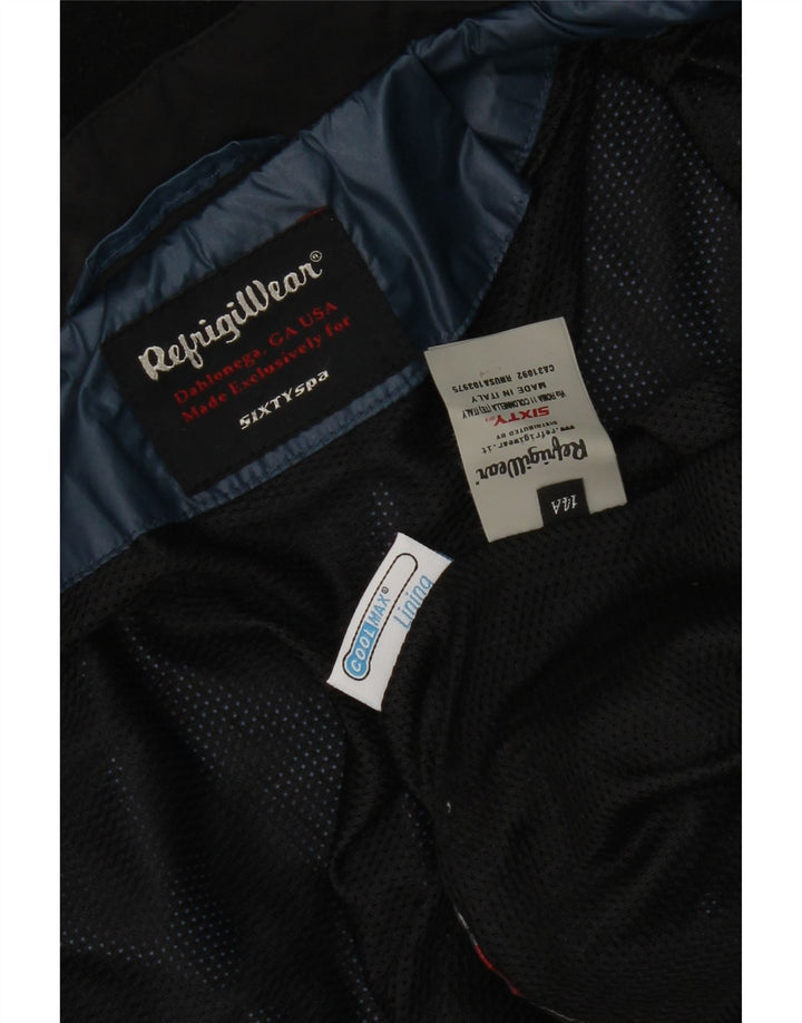 Refrigiwear Boys Bomber Jacket 13-14 Years Navy Blue Colourblock Polyester