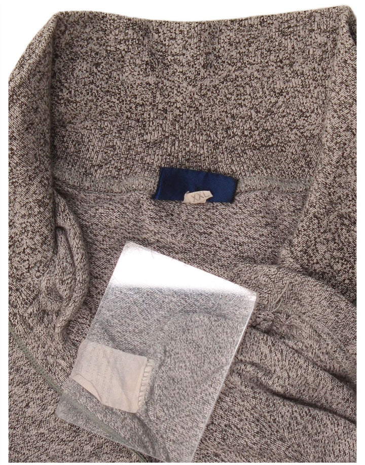 ASICS Mens Zip Neck Graphic Top Long Sleeve 2XL Grey