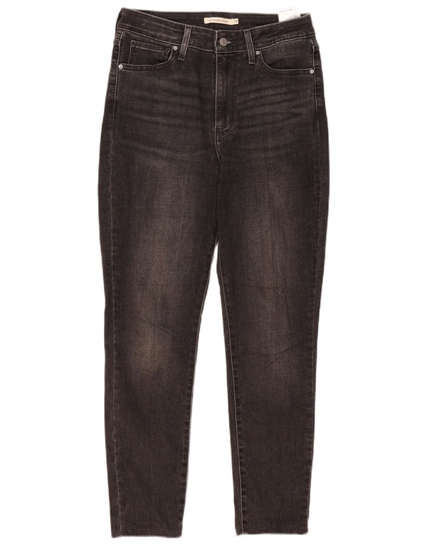 Levi's Womens 721 High Rise Skinny Jeans W29 L27 Black Cotton