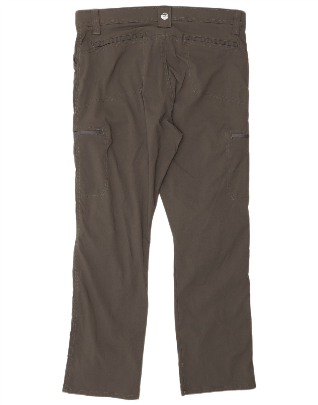 WRANGLER Mens Straight Cargo Trousers W36 L30 Grey Nylon