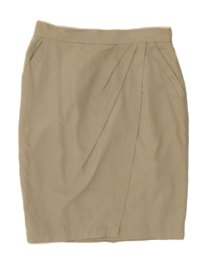 BYBLOS Womens Pencil Skirt IT 40 Small W28  Beige Vintage Byblos and Second-Hand Byblos from Messina Hembry 