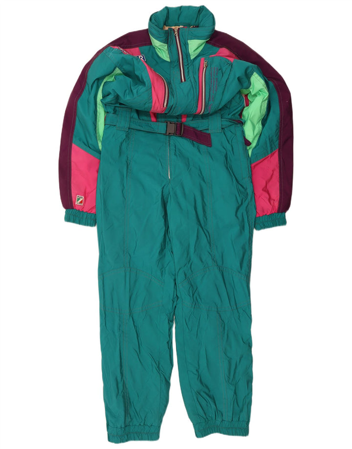 COLMAR Mens Ski Jumpsuit IT 54 Large  Green Colourblock Polyamide