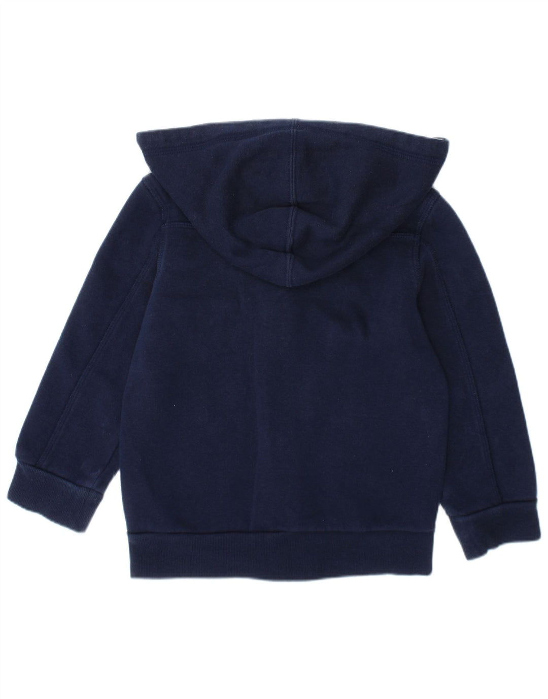 Adidas Boys Zip Hoodie Sweater 2-3 Years Navy Blue Cotton