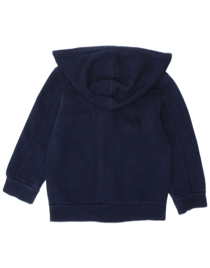 Adidas Boys Zip Hoodie Sweater 2-3 Years Navy Blue Cotton