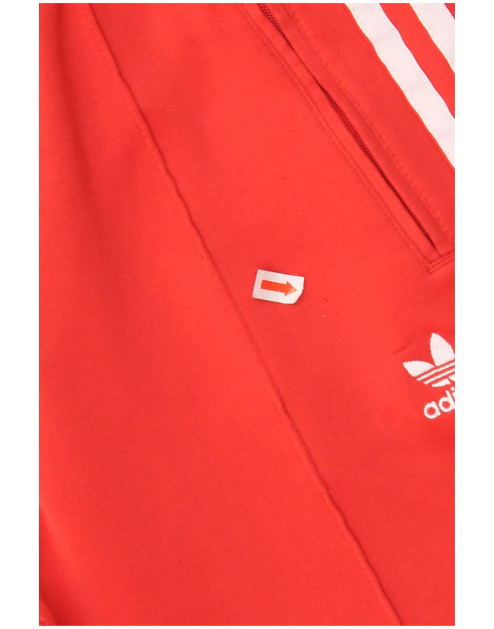 ADIDAS Womens Tracksuit Trousers UK 8 Small Red Cotton