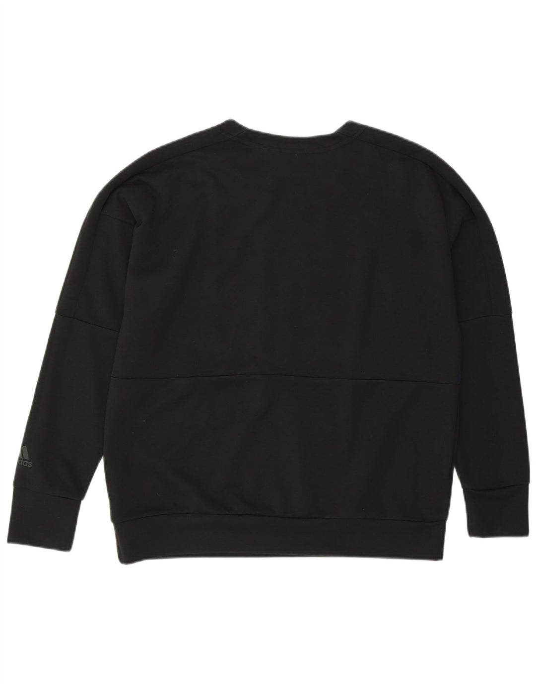 ADIDAS Womens Sweatshirt Jumper UK 12/14 Medium Black Colourblock