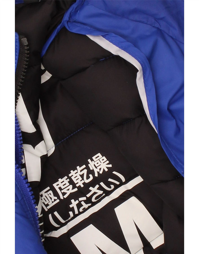 SUPERDRY Mens Padded Jacket UK 38 Medium Blue Nylon Vintage Superdry and Second-Hand Superdry from Messina Hembry 