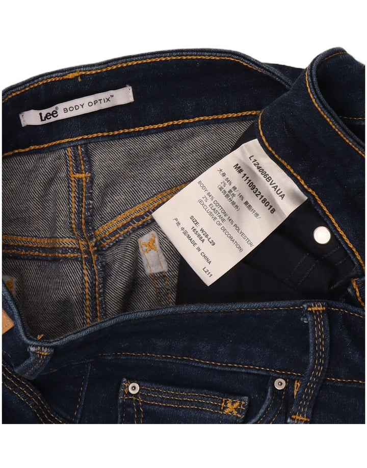 LEE Womens Skinny Jeans W28 L29 Blue Cotton